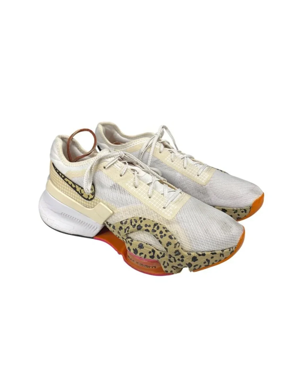 Nike Air Zoom SuperRep 3 Training Shoes Leopard Print Beige/White US 9.5 - Picture 3 of 6